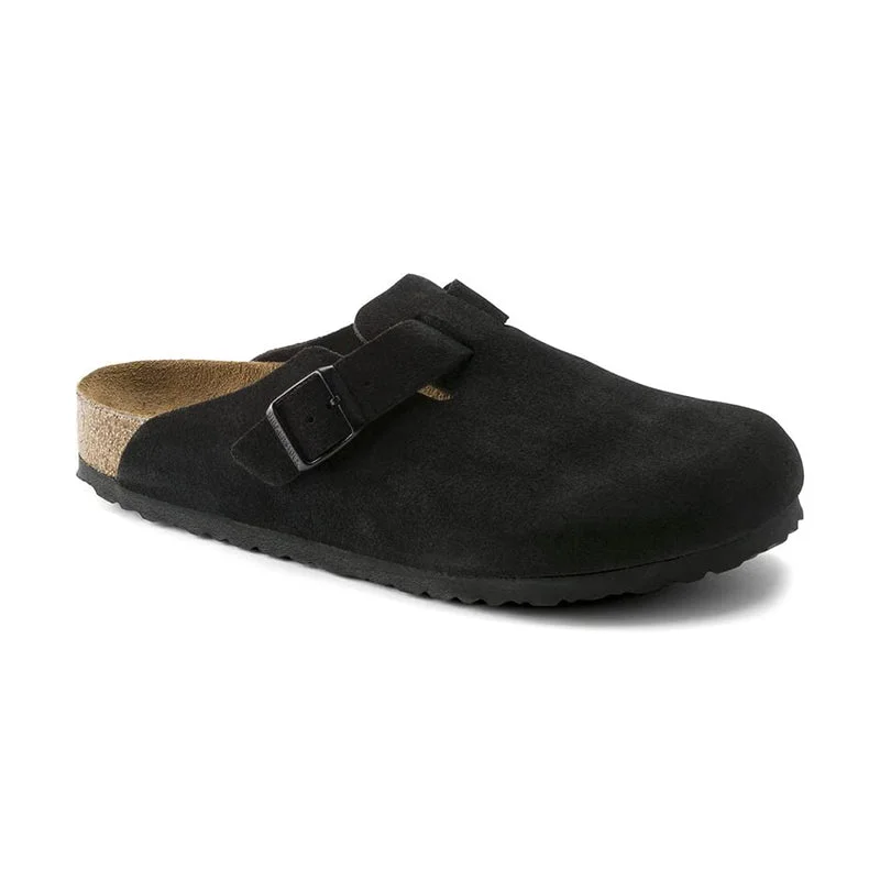 Luxury Sneakers For Sale Men's Boston Soft Footbed Black Suede