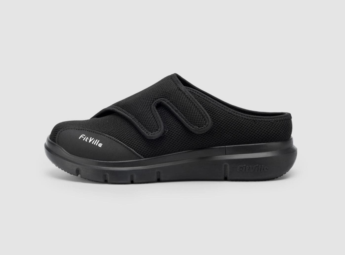 Formal Sports Shoes FitVille Men's EasyTop Diabetic Slipper V5