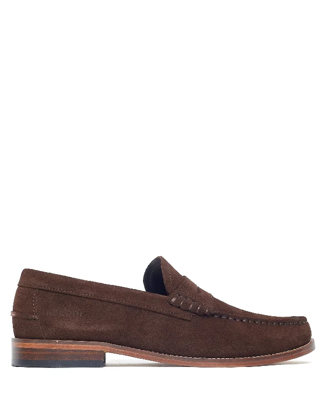Casual Walking Boots Punch Suede Brown