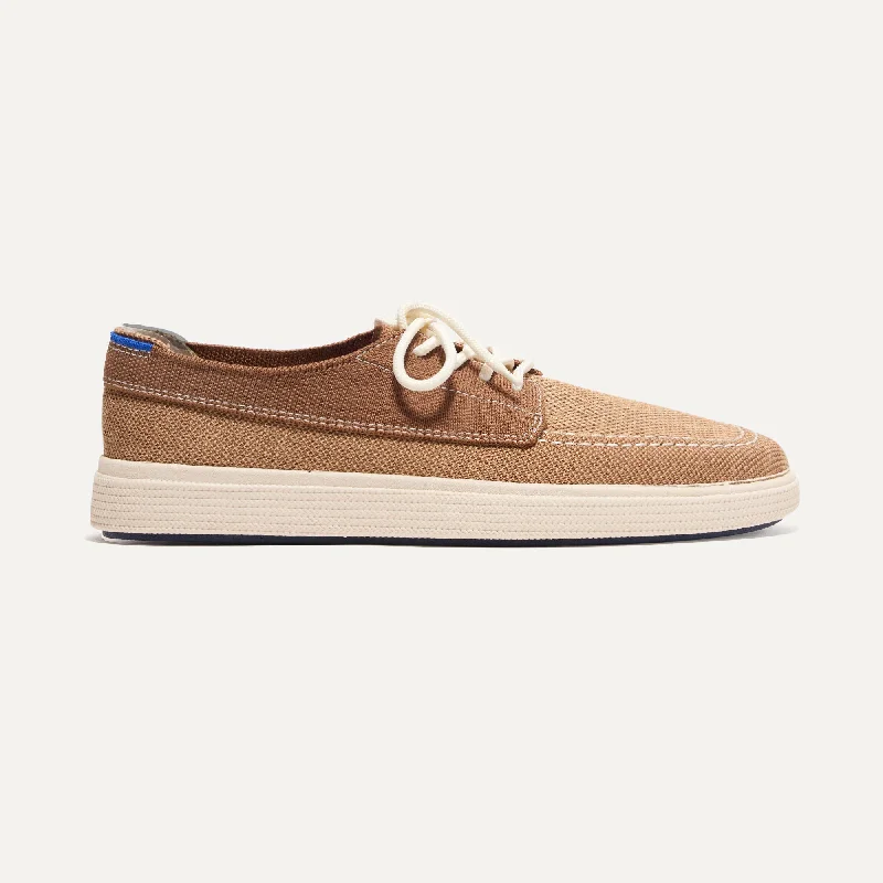 Stylish Work Sneakers The Ravello Boat Shoe - Nautical Brown