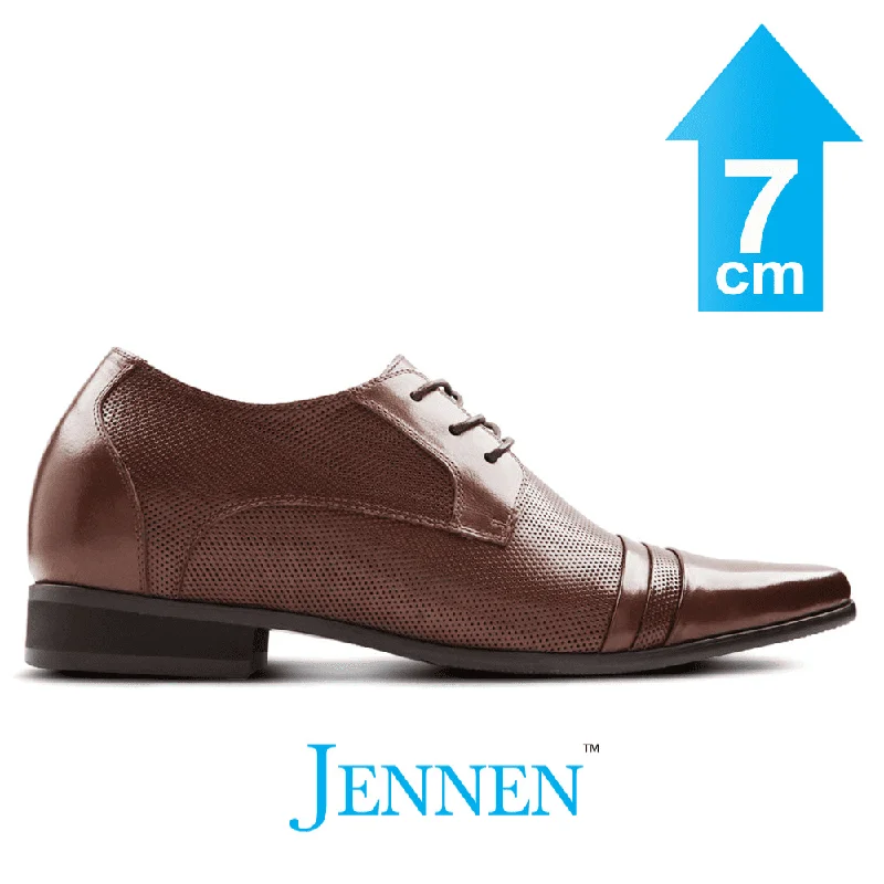 Comfortable Platform Boots Mr. Dragonetti 7cm | 2.8 inches Taller Derby Mens Shoes