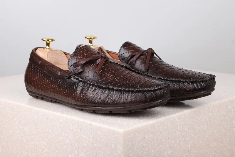 Sporty Hiking Shoes Driving Shoes-Coffee