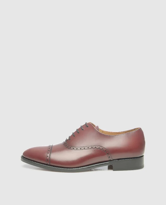 Luxury Leather Sneakers No. 513 - Bordeaux