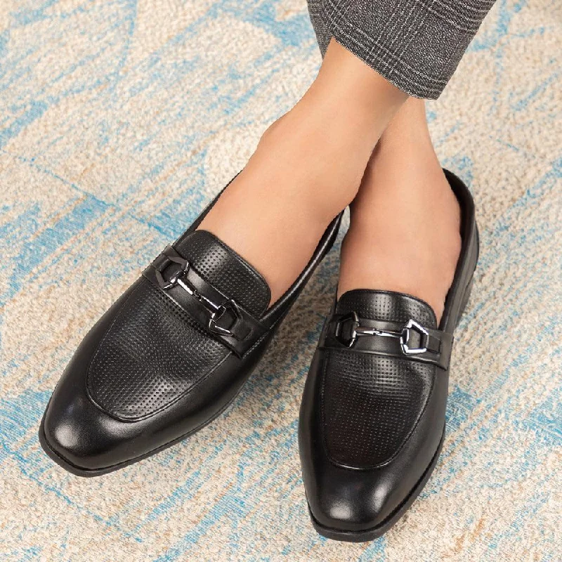 Leather Sandals For Sale The Montli Black Men's Leather Loafers Tresmode