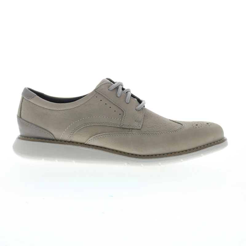 Comfortable Winter Sandals Rockport Total Motion Craft Wingtip CJ1320 Mens Gray Oxfords Shoes