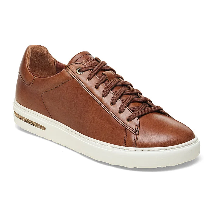 Stylish Work Sneakers Mens Birkenstock Bend Leather in Cognac