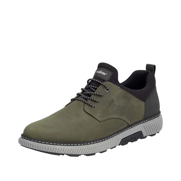 Waterproof Sports Shoes Mens Rieker Stan 60 in Moor/Schwarz/Schwarz